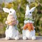 Easter Bunny Decorations Spring Home Decor Bunny Figurines(Easter White Rabbit 2pcs)